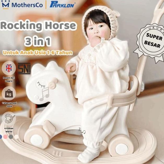 Parklon 5In1 Mainan Kuda Kudaan Anak Roing Horse Jungkat Jungkit