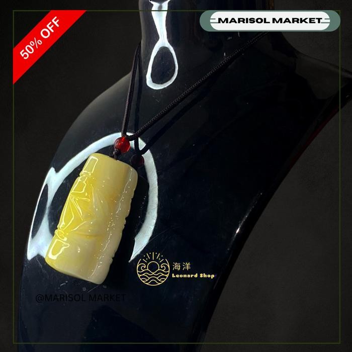 LIONTIN KULIT KERANG ASLI 100% PUTIH SERAT EMAS / PUTIH MUTIARA BAHAN SUPER BERKUALITAS NATURAL ALAM