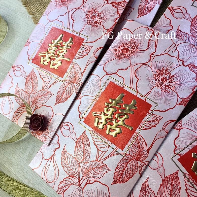 

Angpau Wedding Money Envelope Flower Art 6pcs by fgpaper RB07