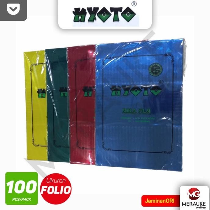 

Jilid Mika Plastik KYOTO Folio Warna (1 Pack isi 100 Lembar) RB07