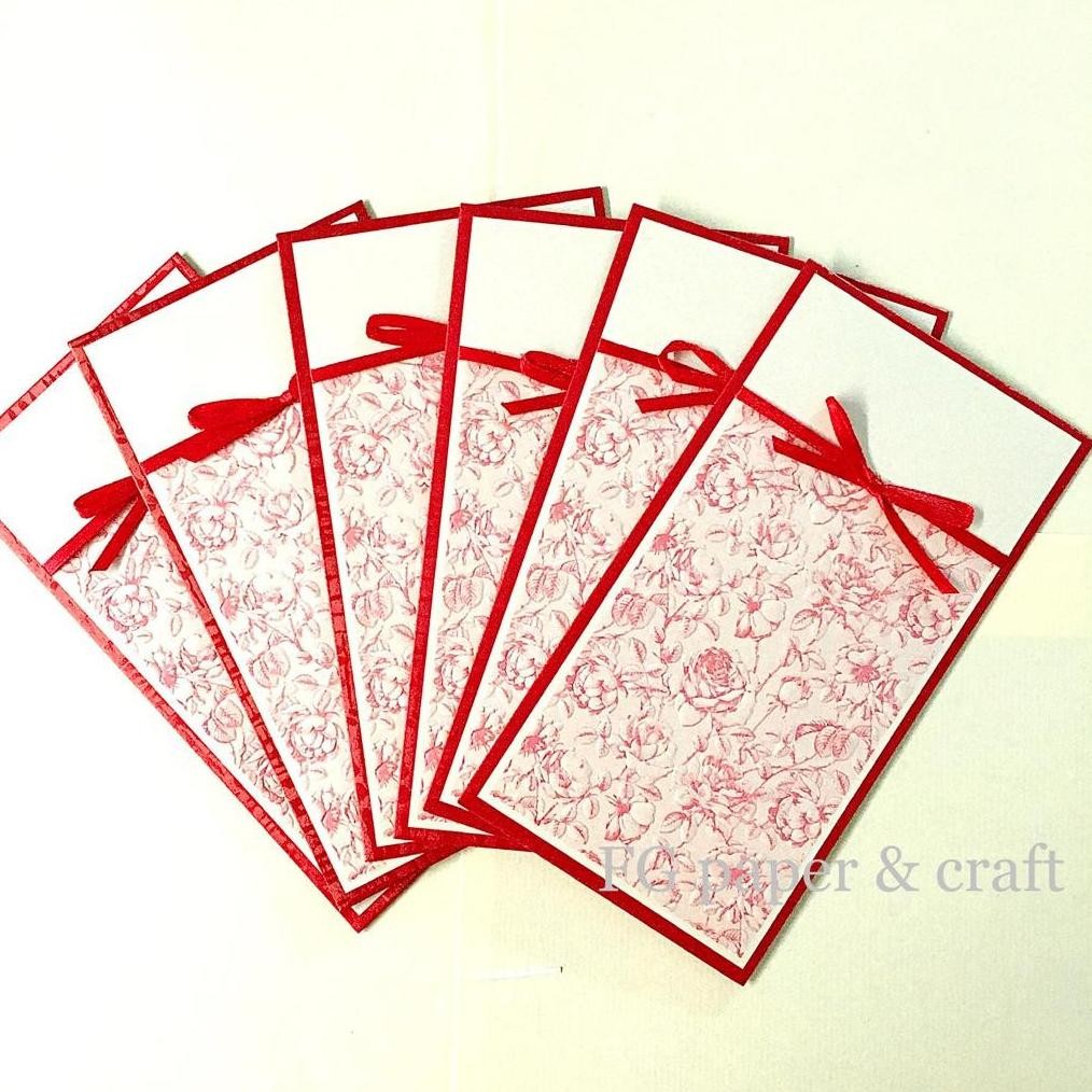 

Amplop Uang 9x17cm (6pcs) | Angpau Ribbon Flower by fgpaper RB07