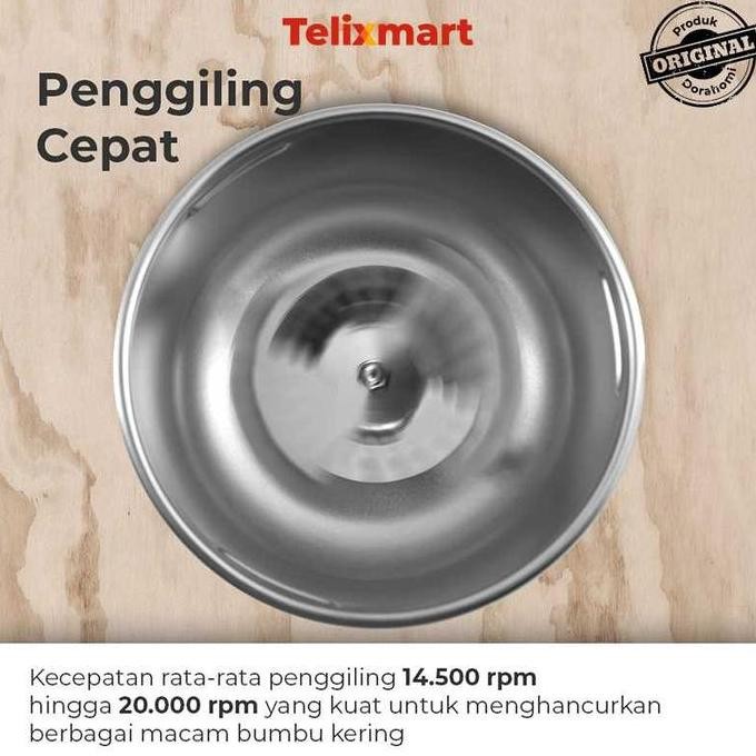 Grinder Mini Dorahomi Mesin Penggiling Kopi Blender Bumbu Kering Stainless Listrik ks