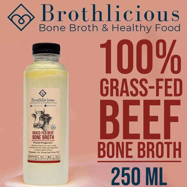 

Kaldu Tulang Sapi Beef Bone Broth Grass Fed Brothlicious