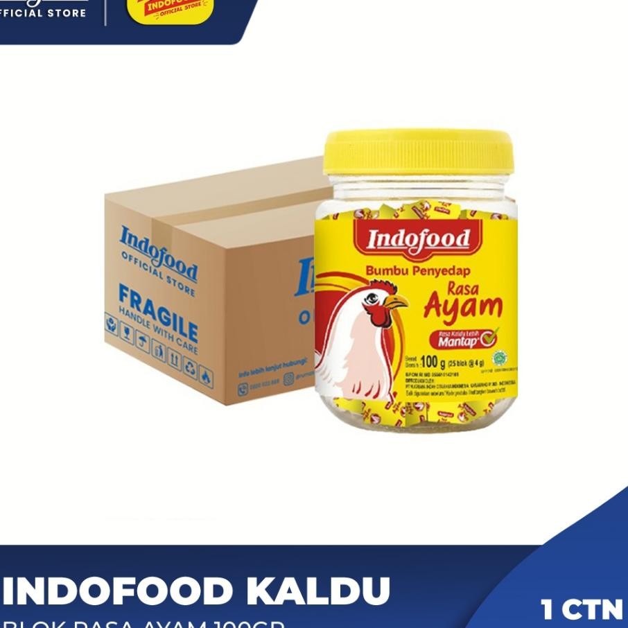 

Ctn Indofood Kaldu Blok Rasa Ayam 100 Gr
