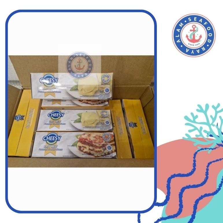 

Baru Keju Cheesy Easy Melt 480g - Keju Leleh Cheddar Premium untuk Kue