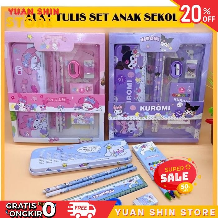 

VIRAL PENSIL SEKOLAH PUNCAK PROMO 4.4 KOTAK PENSIL ANAK KUROMI SET 7 IN 1 STATIONERY HADIAH ANAK SEKOLAH SANRIO ALAT TULIS SET KOTAK PENSIL / ALAT TULIS DAN KOTAK PENSIL SANRIO/ KOTAK PENSIL / PERALATAN SEKOLAH / PENSIL SANRIO MURAH MERIAH KUALITAS