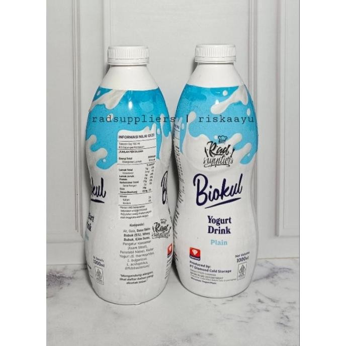 

(Expert) Biokul Drink Yogurt Plain 1Liter, Minuman Yogurt Cair Rasa Original Plain, Kemasan 1Liter, Halal, best Seller..!