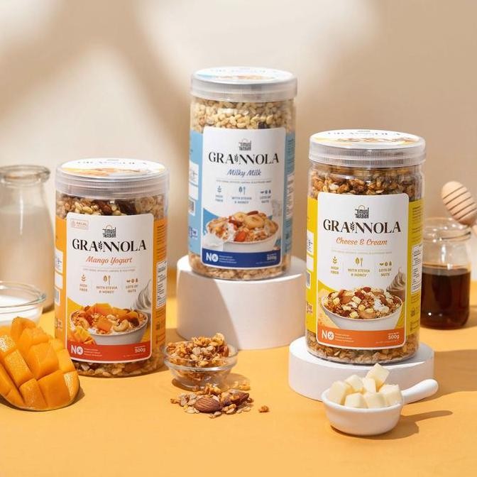 

[Bundling 2 Produk] Granola 500gr Kemasan Toples Timur Tengah Sereal ks