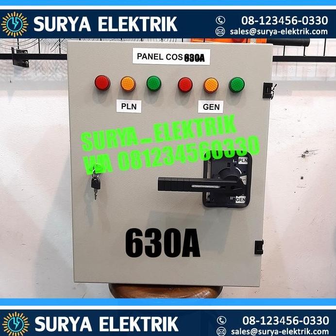 

Terlaris Panel Ohm Saklar Cos Pln Genset Socomec 630A 630 A Amper + Box Socomec