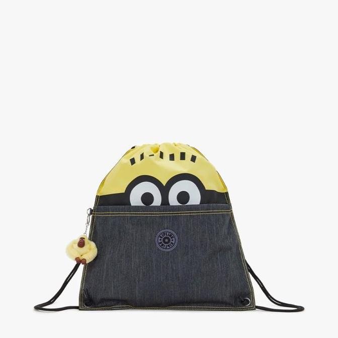 Sale Kipling Supertaboo X Minions Drawstring Backpack - Minion Jeans Block