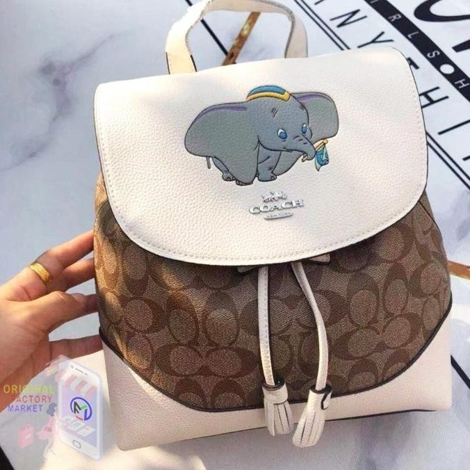 Murah Tas Coah 91121 Disney Elle Backpack In Signature Canvas With Dumbo