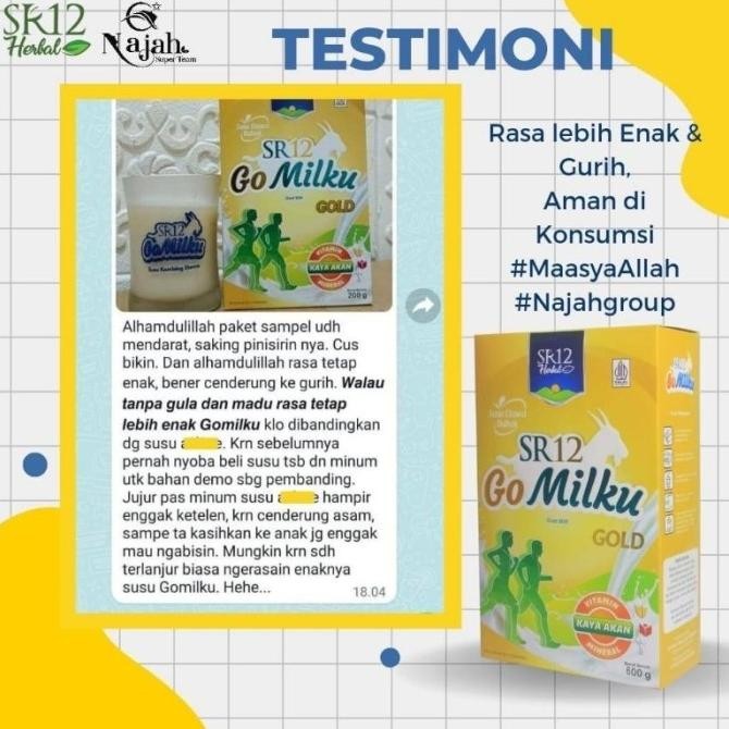 

(Expert) GO MILKU GOLD SR12 SUSU KAMBING ETAWA PREMIUM SUSU KAMBING LANSIA SUSU PERTUMBUHAN ANAK