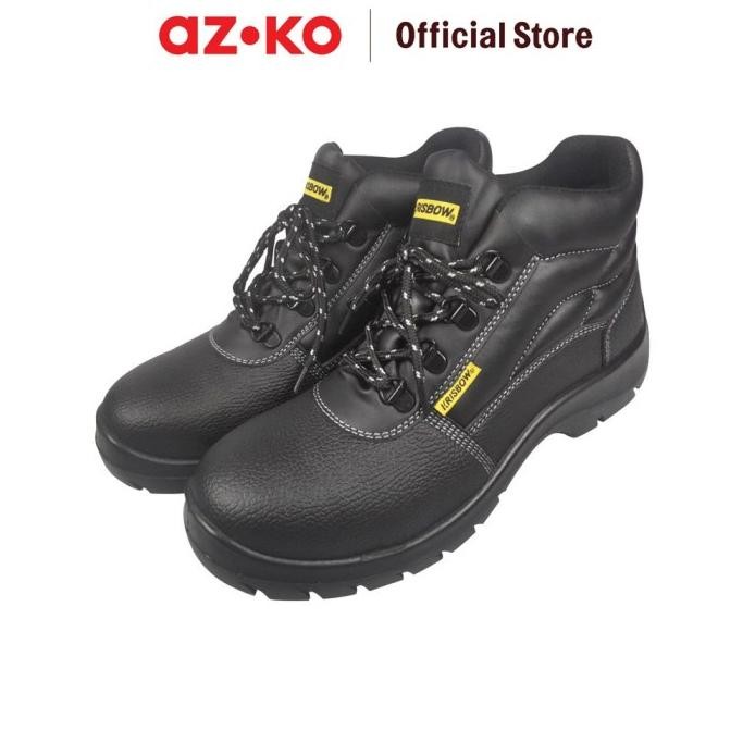

Terlaris Azko Krisbow Ukuran 42 Argon Sepatu Pengaman 6 Inci - Hitam