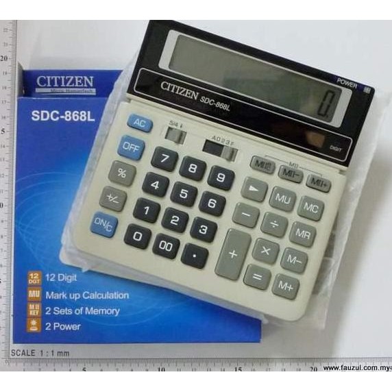 

restock KALKULATOR CITIZEN SDC 868L (ORIGINAL) Calculator