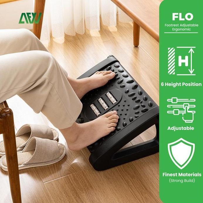 

Terlaris Pijakan Tatakan Kaki Bawah Meja /Footrest Adjustable Ergonomic Flo Afw Furniture Sandaran