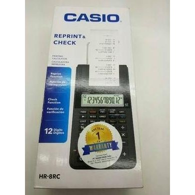

restock Kalkulator Casio Portable Printer HR - 8 RC Reprint And Check