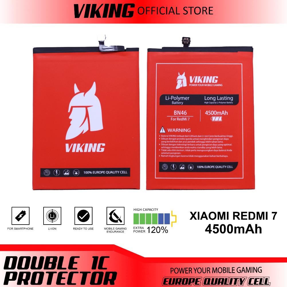 VIKING Baterai Redmi 7 - Note 8 BN46 Double Power