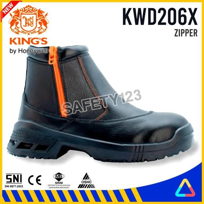 

Terlaris Kings Kwd 206X Sepatu Safety Shoes King'S Kwd206 Honeywell Zipper