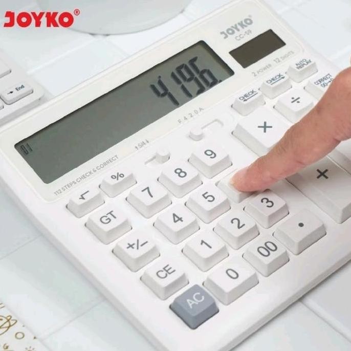 

restock Joyko Kalkulator calculator cc-59 12 digits chek correct