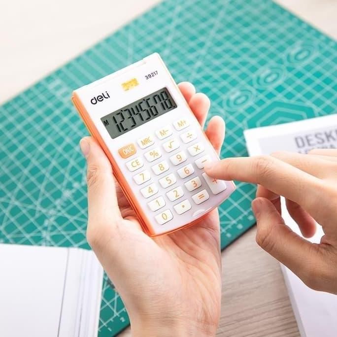

restock Deli E39217 Calculator/Kalkulator-Pocket Calculator 8-digit Cover