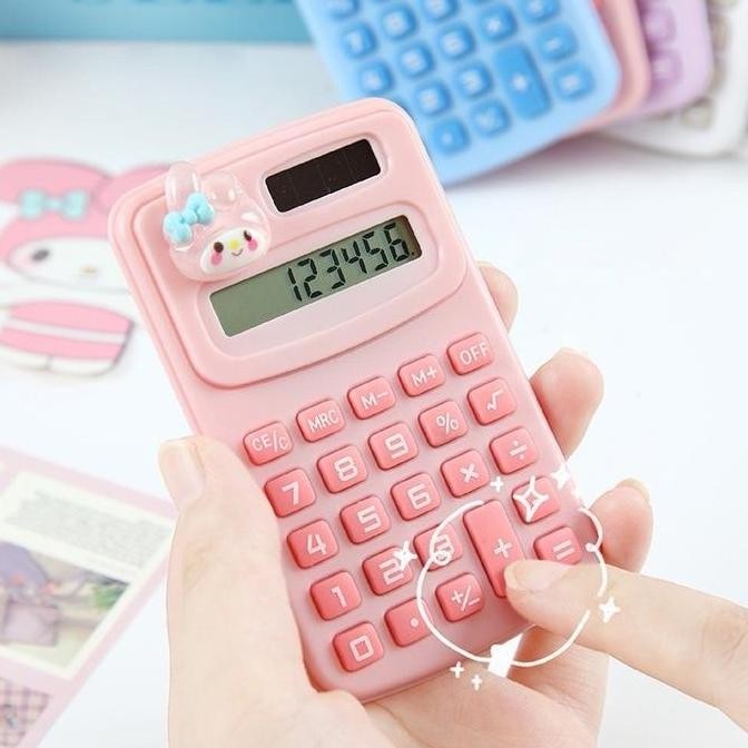 

restock KALKULATOR MINI 8 DIGIT DENGAN KARAKTER BONEKA SNRIO LUCU