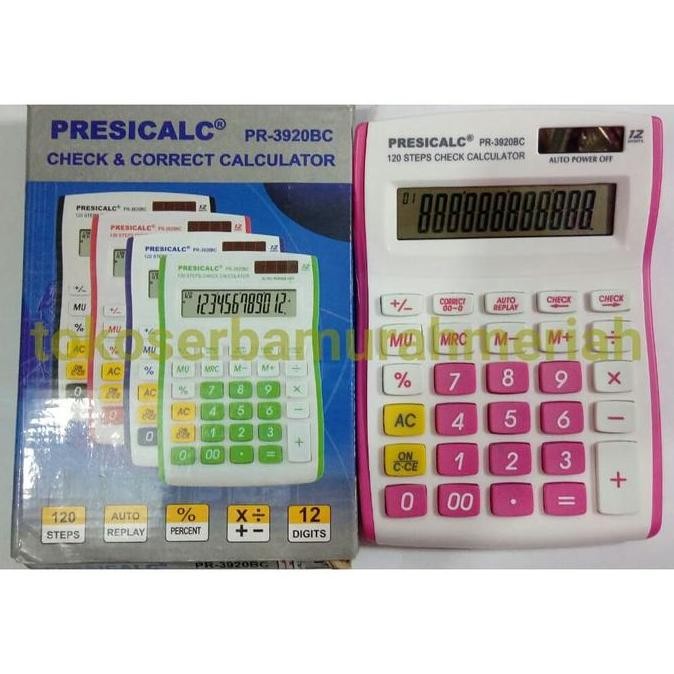 

restock CALCULATOR KALKULATOR PRESICALC PR-3920BC/ BUKAN CASIO/ BUKAN CITIZEN