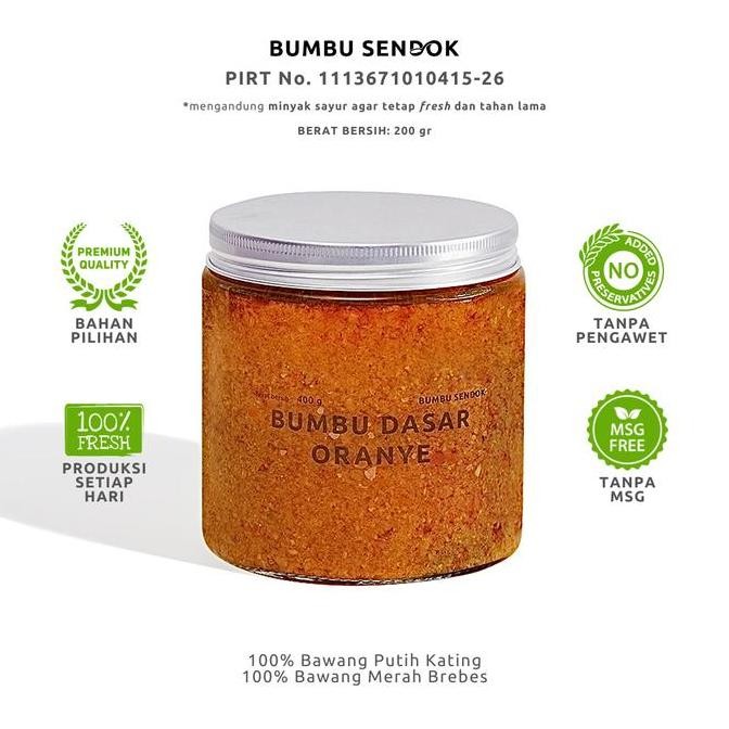 

TERLARIS BUMBU SENDOK Bumbu Dasar Oranye 400g ready