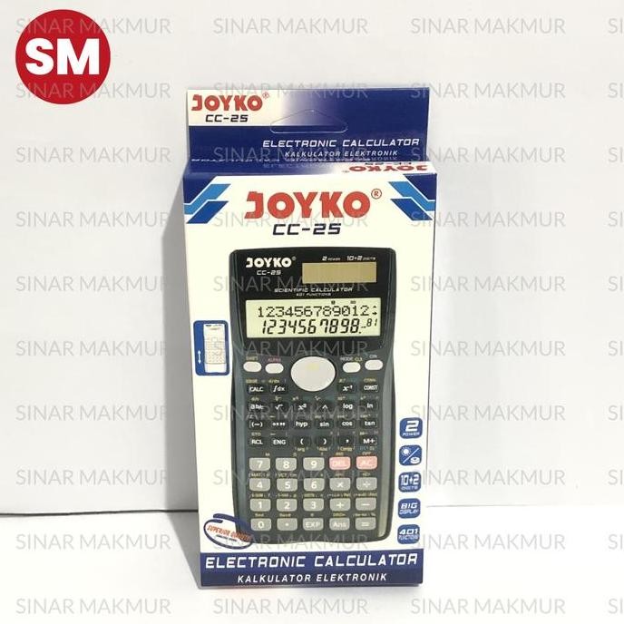 

restock Scientific Calculator/Kalkulator Ilmiah Joyko CC-25 401 Function (PCS)