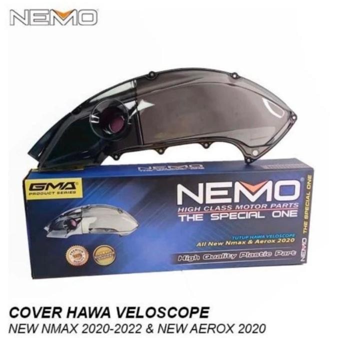 Cover filter Tutup hawa veloscope All New Nmax New Aerox smoke Nemo