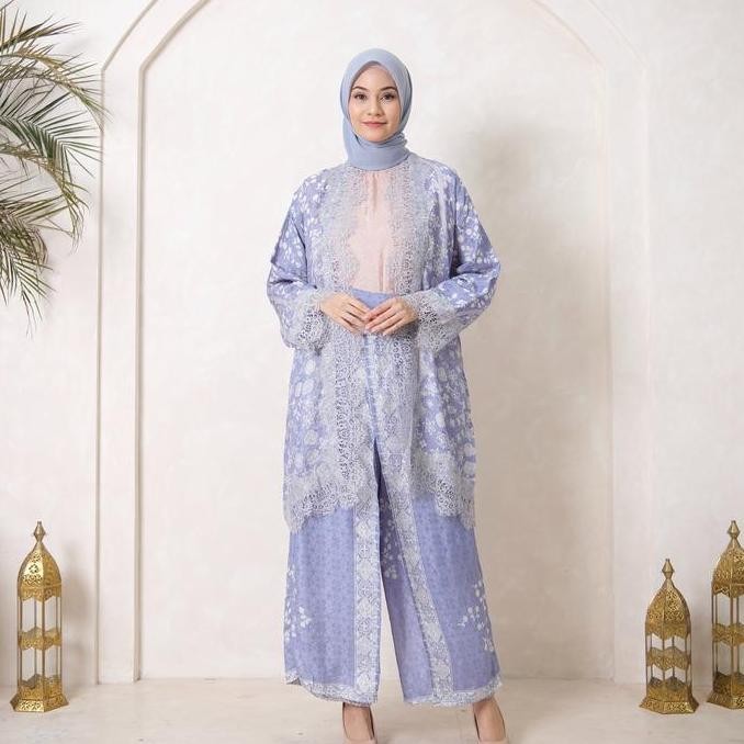 Arumi One set Outer Batik Viscose Wanita (outer & Celana)