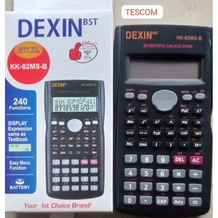 

restock KALKULATOR ELEKTRONIK SCIENTIFIC DEXIN KK82MSB BLACK