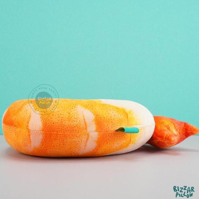 ready Bantal Leher Travelling Motif Udang