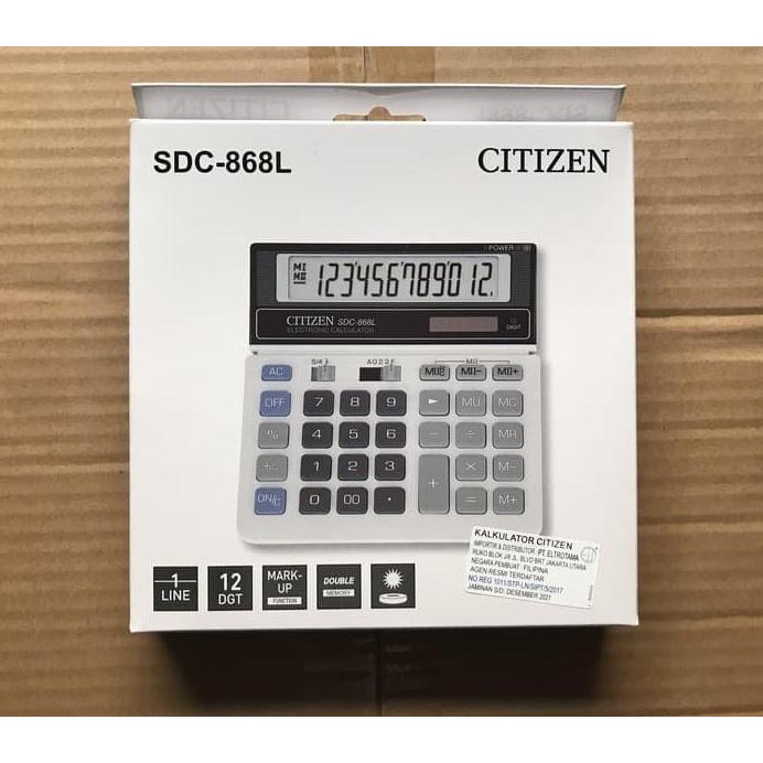 

restock Citizen calculator sdc 868l kalkulator