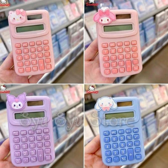 

restock Kalkulator Calculator Saku Kuromi Cinnamoroll My Melody Hello Kitty