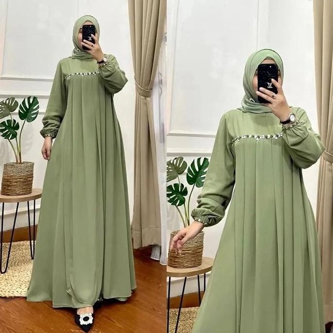 Baju Gamis Wanita Syari Muslim Dewasa Jubah Muslimah Maxi Dress