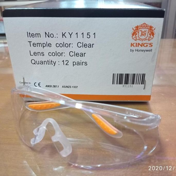 

Terlaris Kings Kaca Mata Safety Ky1151 Clear Original