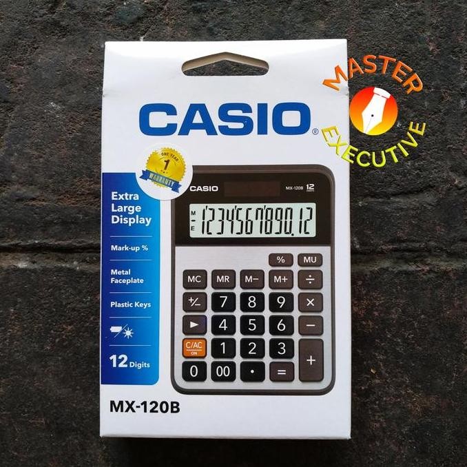 

restock Casio MX-120B Calculator - Kalkulator Layar Extra Besar
