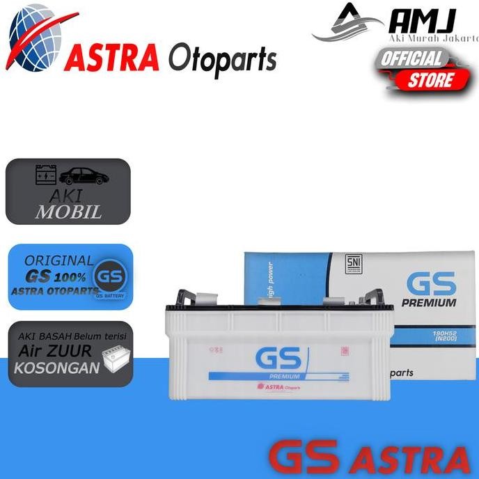 

Terlaris Aki Genset Gs Premium Astra N200 / 190H52 Aki Basah 12V / 200Ah