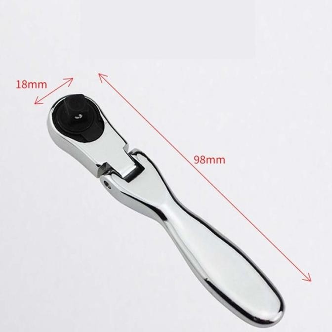 Mini Ratchet Socket 2 in 1 SP / Kunci Pas Sok 6.35mm Ring L