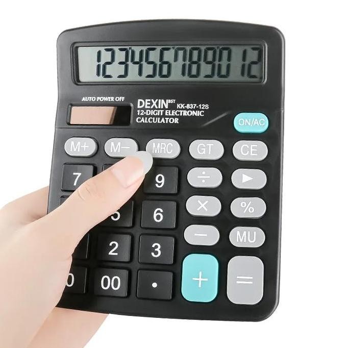 

restock Kalkulator Elektronik Solar Calculator 12 Digit - KK-837-12S