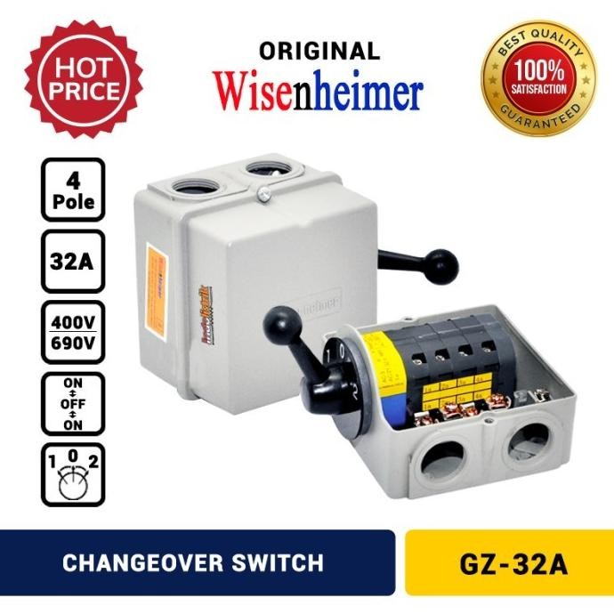 

Terlaris Wisenheimer Change Over Switch 4P 32A Untuk Genset