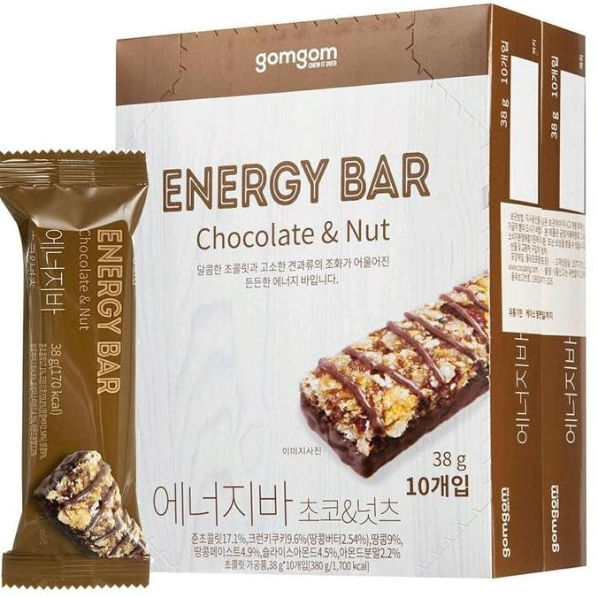 

Energi Bar Chocolate And Nut Gomgom Korea