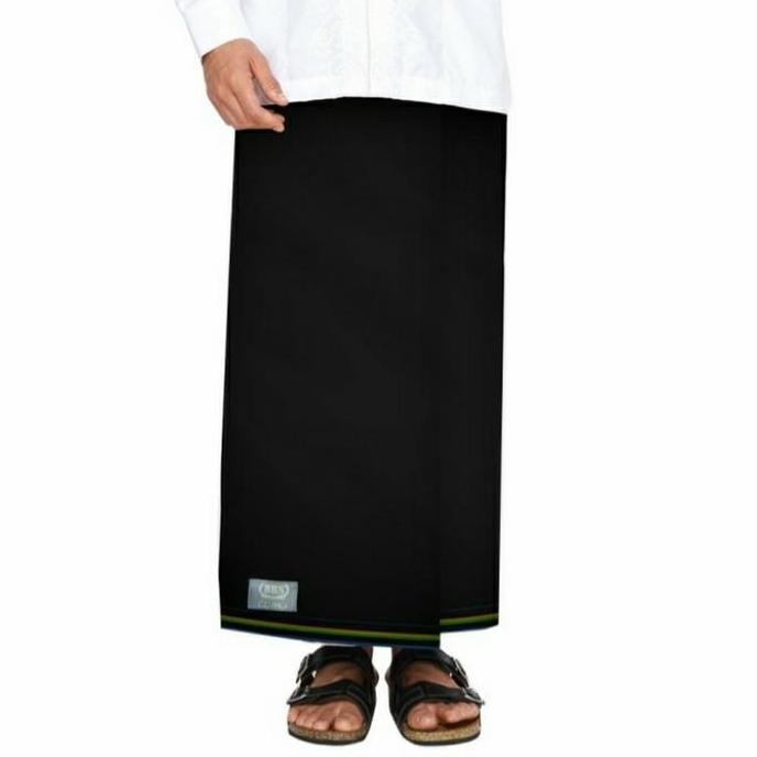 Sarung BHS Original Cosmo Warna Polos Silver Hitam Kualitas Premium