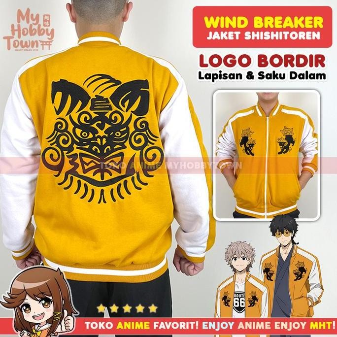 Promo Jaket Sukajan Cosplay Anime Wind Breaker Shishitoren Jacket Choji Tomiyama Jo Togame Kota Sako