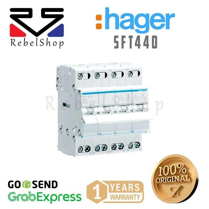 

Terlaris Hager Changeover Switches Cos Sft440 4P 40A - Change Over Genset
