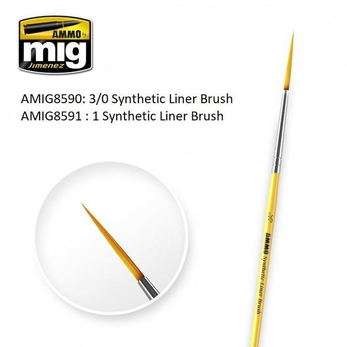 

ready LINER BRUSH SYNTHETIC size 3/0 1 - AMMO