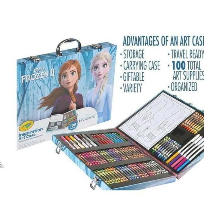 

ready Crayola Disney Frozen 2 Inspiration Art Case 100 Art & Coloring Ori