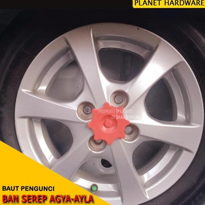Baut Pengunci Ban Serep Toyota Agya Ayla & Mobil City Car Lainnya