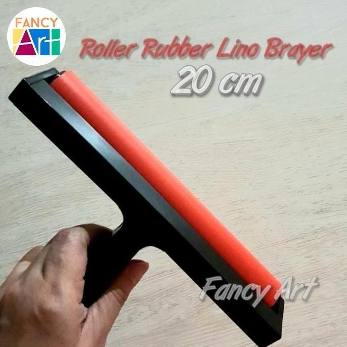 

ready V-TEC Roll Rubber Lino Brayer 20cm - Roller Lukis