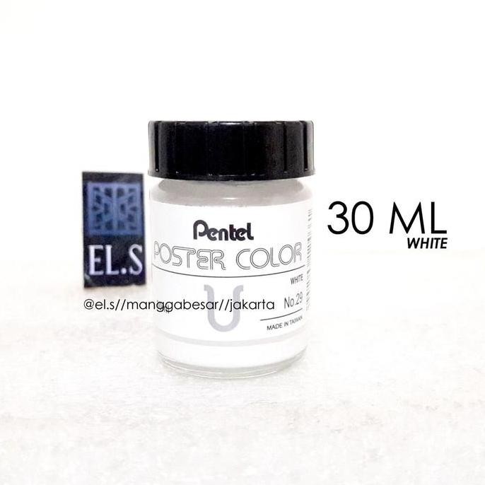 

ready Pentel Poster Color 30 ml White Cat Poster (PPC30)